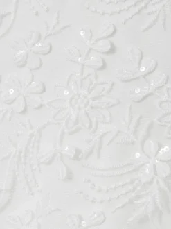 Reiss Ivory Clementine 9-13 yrs Tulle Floral-Embroidered Bridesmaid Dress