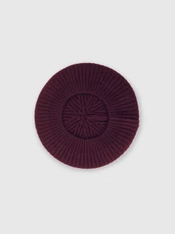 Reiss Berry Beatrice 9-12 yrs Wool Blend Rib Knit Beret With Cashmere