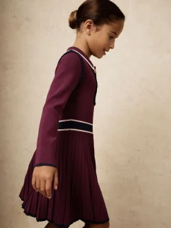 Reiss Berry Freya 3-9 yrs Piped Knitted Skater Dress