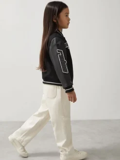 Reiss Black Circuit 3-9 yrs Unisex Fit McLaren F1 Team Bomber Jacket