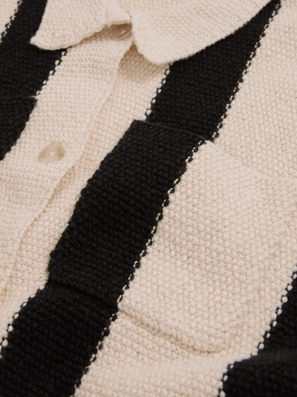 Reiss Black Clive 4-9 yrs Reiss | Les 100 Ciels Stripe Knit Shirt