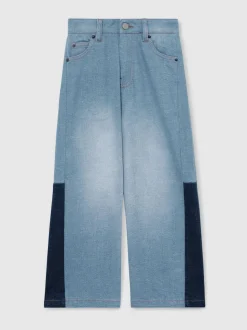 Reiss Blue Briar 4-9 yrs Patchwork Denim Jeans Two-Tone