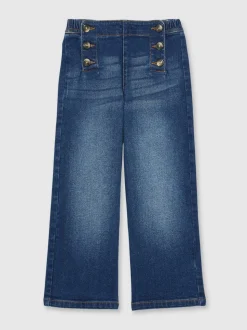 Reiss Blue Carmelle 3-9 yrs Straight-Leg Sailor Jeans