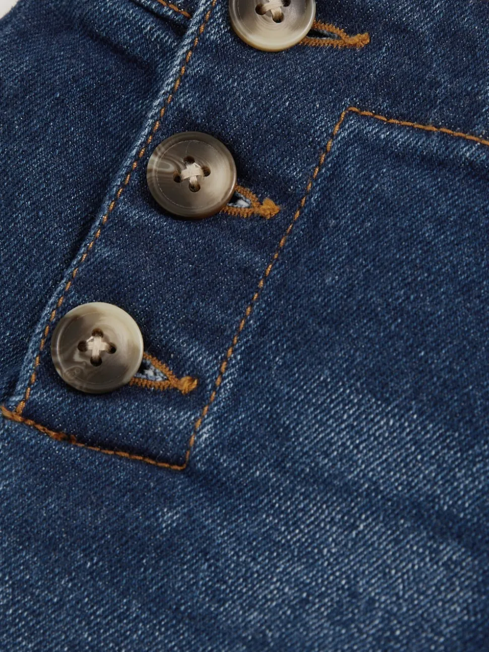 Reiss Blue Carmelle 3-9 yrs Straight-Leg Sailor Jeans