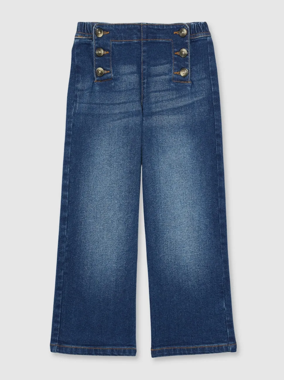 Reiss Blue Carmelle 9-13 yrs Straight-Leg Sailor Jeans
