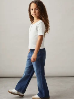 Reiss Blue Carmelle 9-13 yrs Straight-Leg Sailor Jeans
