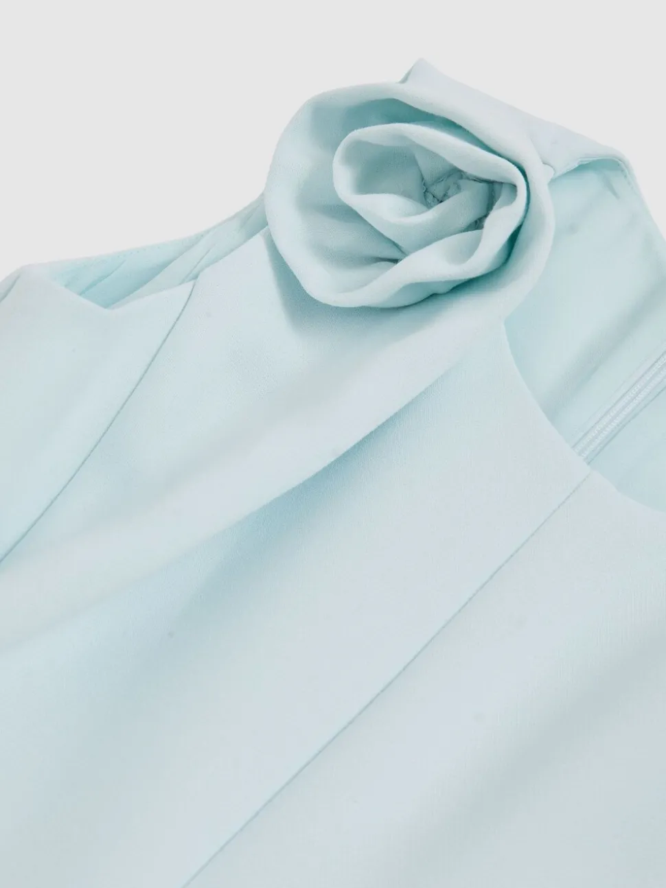 Reiss Blue Florie 13-14 yrs Flower-Detail Fit-And-Flare Dress