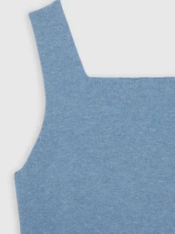 Reiss Blue Harper 9-13 yrs Compact Knit Top And Cardigan Set