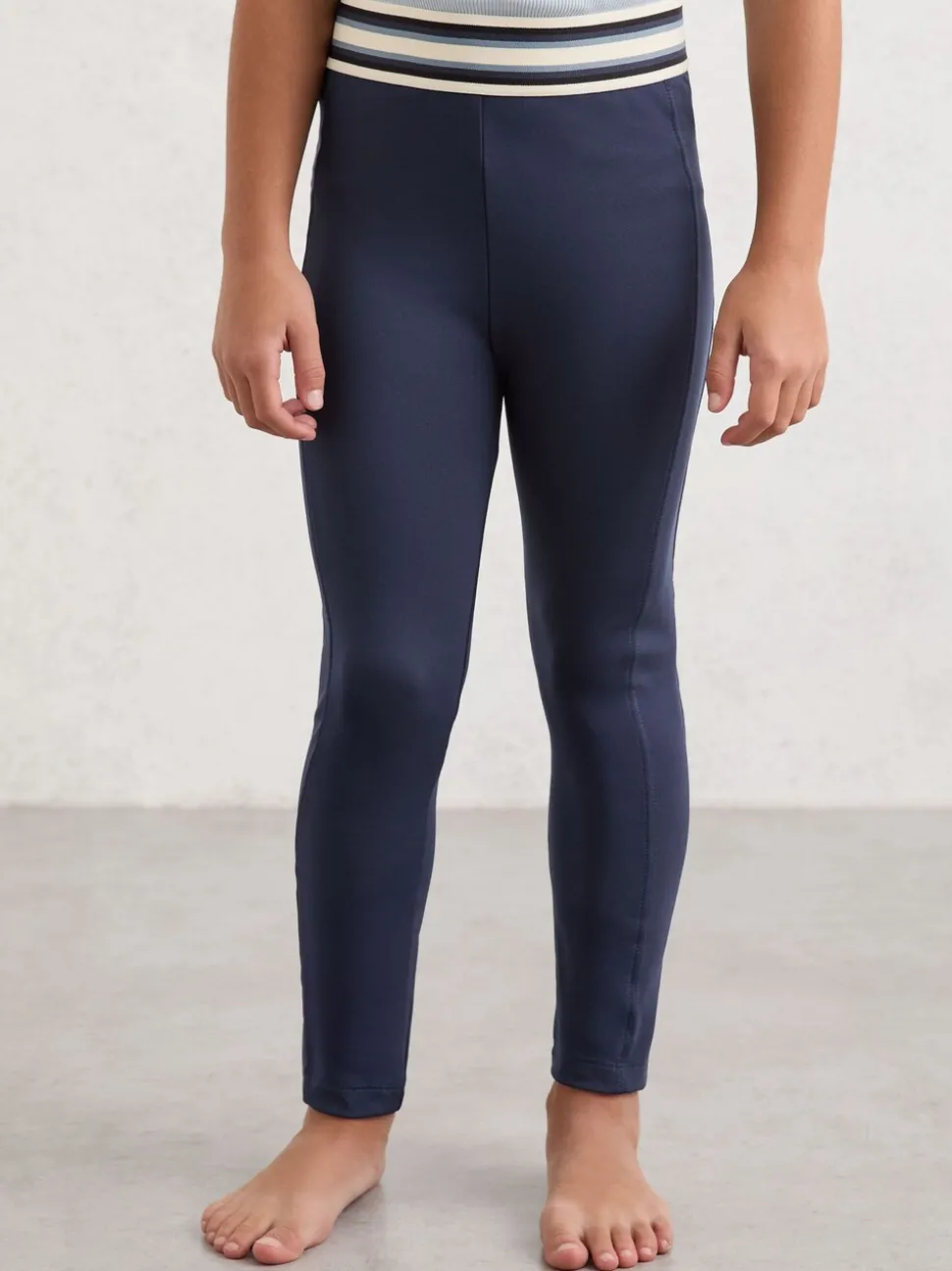 Reiss Blue Liv 9-13 yrs Stripe-Waist Leggings