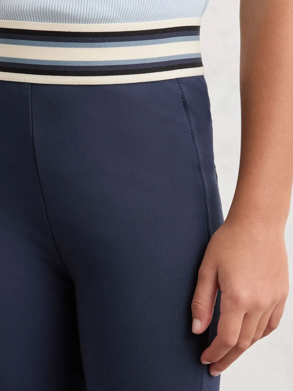 Reiss Blue Liv 9-13 yrs Stripe-Waist Leggings