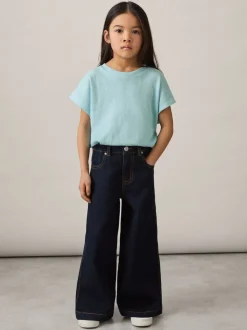 Reiss Blue Marah 9-13 yrs Oversized Cotton-Blend T-Shirt