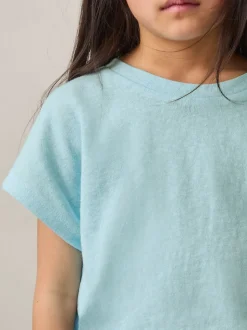 Reiss Blue Marah 9-13 yrs Oversized Cotton-Blend T-Shirt