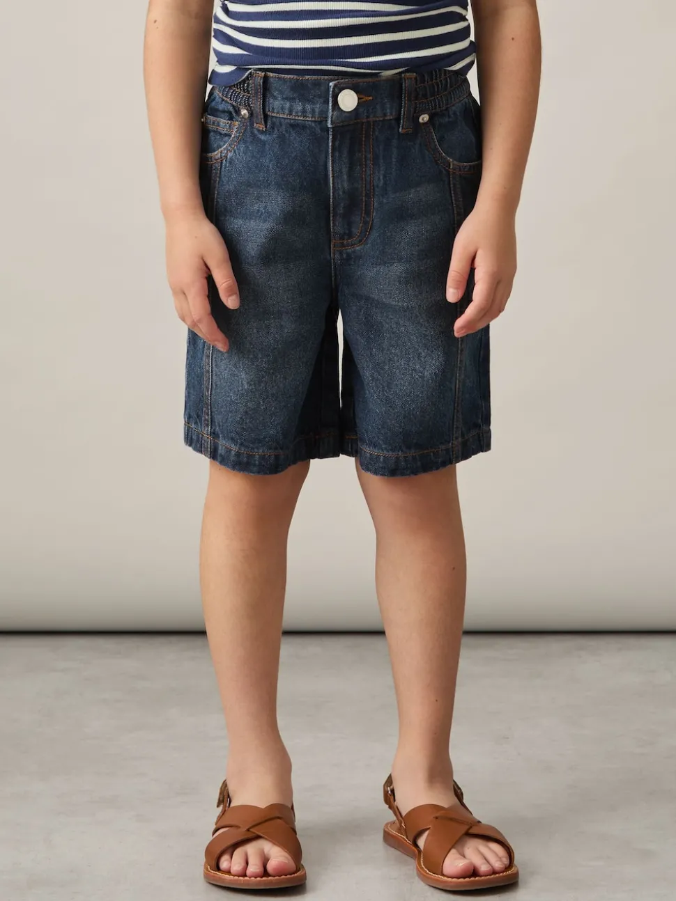 Reiss Blue Petra 4-9 yrs Knee-Length Denim Shorts