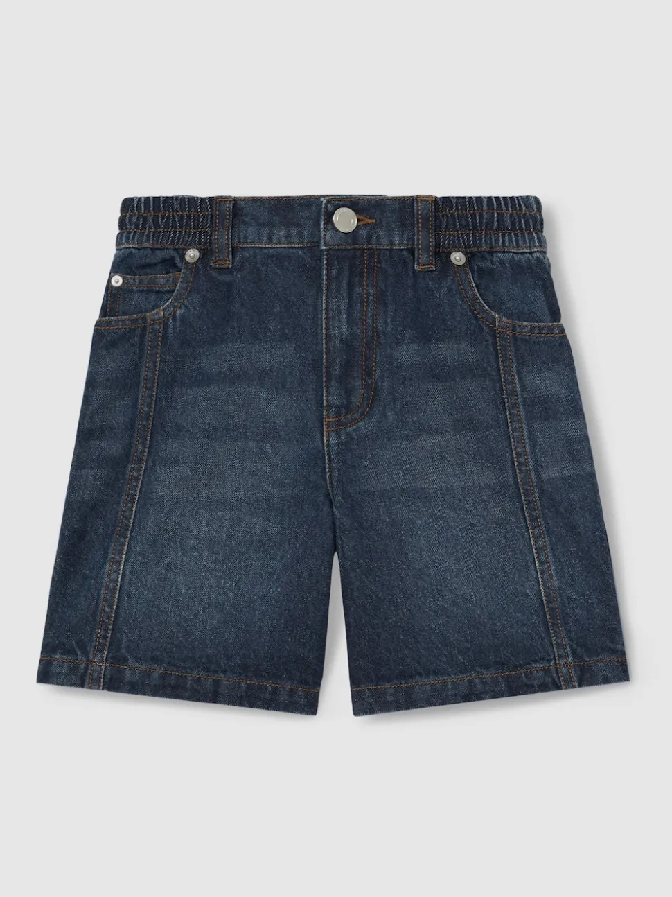Reiss Blue Petra 9-13 yrs Knee-Length Denim Shorts