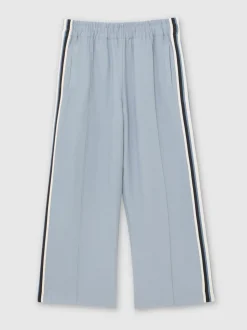 Reiss Blue Robyn 3-9 yrs Cotton Blend Side Stripe Trousers