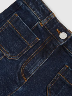 Reiss Blue Sakura 3-9 yrs Patch-Pocket Flared Jeans