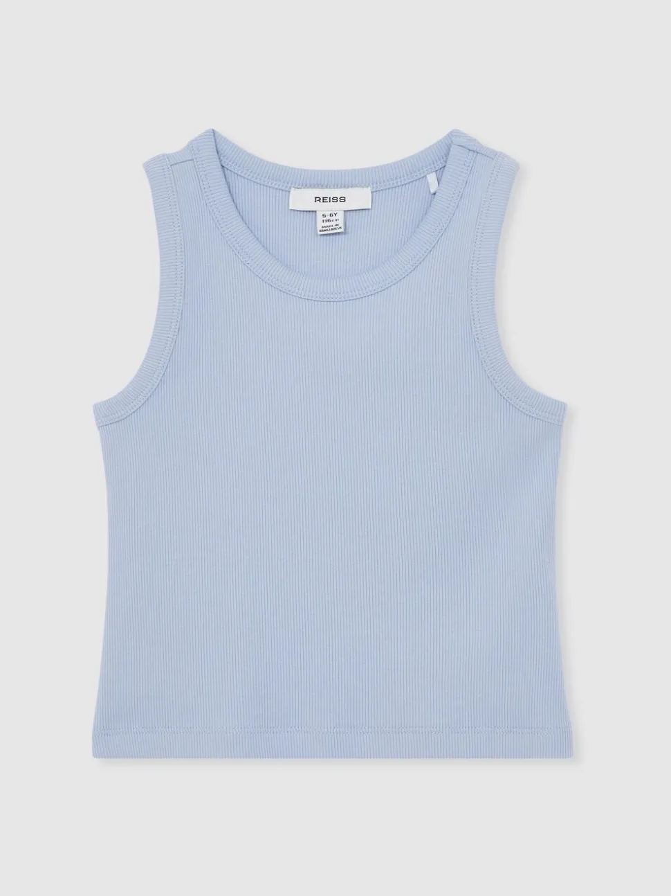 Reiss Blue Violet 3-9 yrs Stretch-Cotton Ribbed Vest