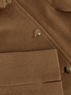 Reiss Camel Mabel 3-9 yrs Wool-Blend Double-Breasted Coat