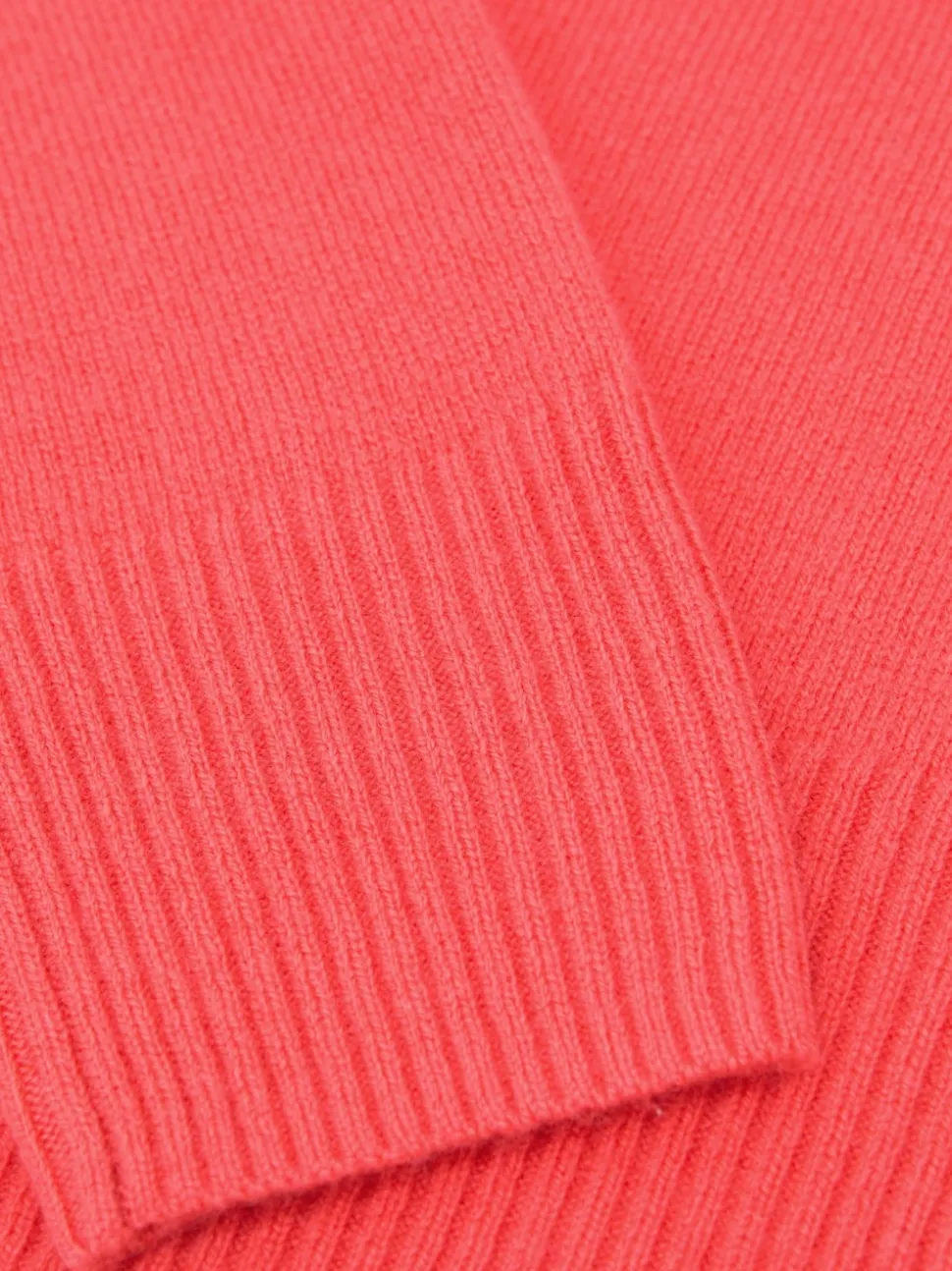 Reiss Coral Anya Wool-Blend Open-Stitch Jumper with Cashmere