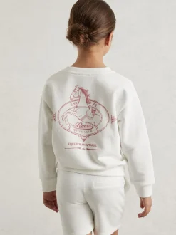Reiss Ecru Candy 9-13 yrs Pony Club Sweatshirt and Shorts Set