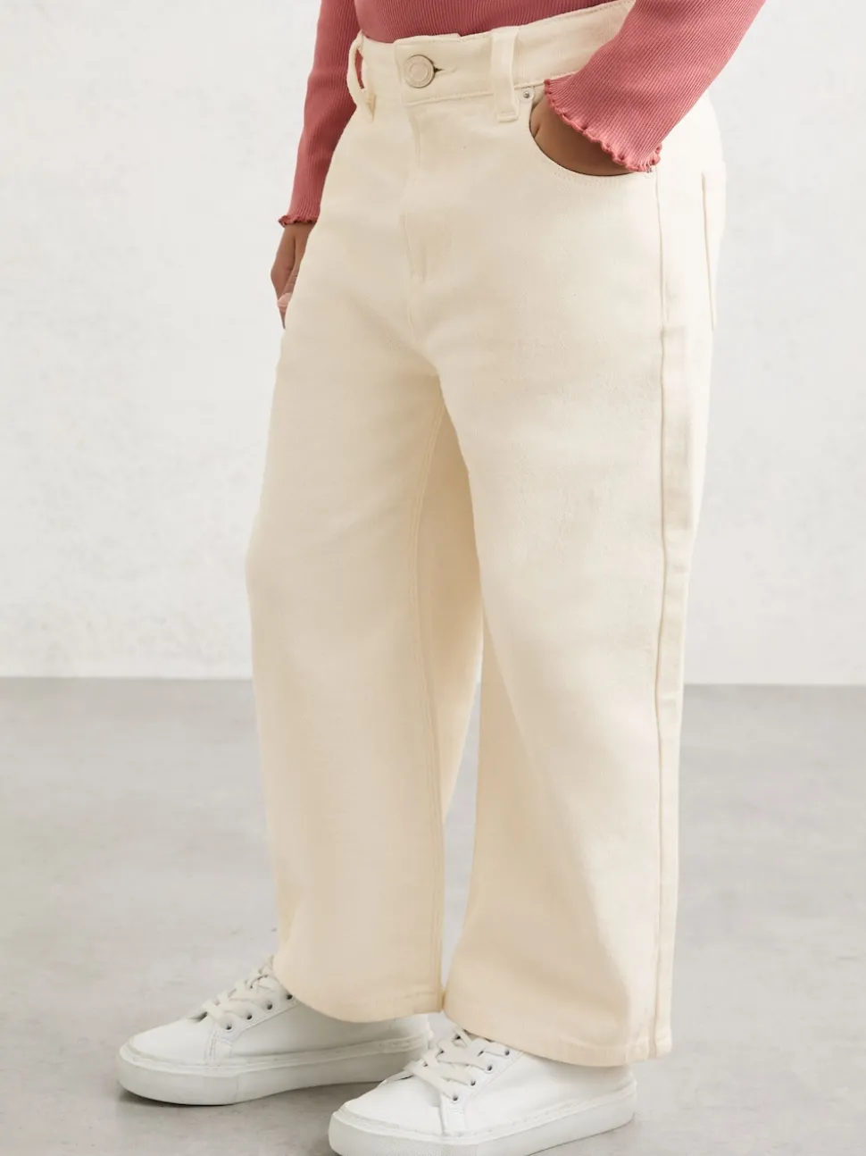Reiss Ecru Sky 9-13 yrs Wide-Leg Jeans