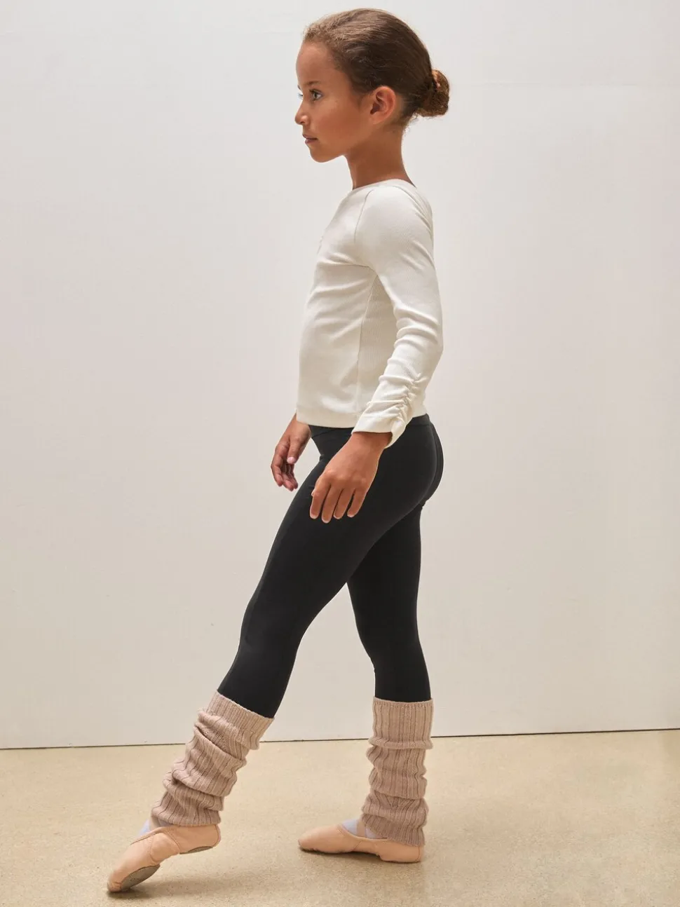 Reiss Ecru Tabi 9-13 yrs Reiss | Royal Ballet Ruched Rib Top