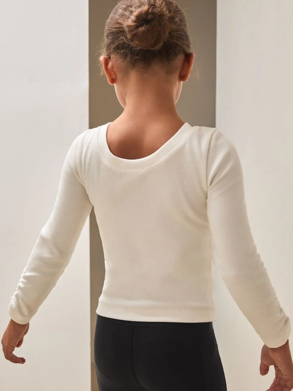 Reiss Ecru Tabi 9-13 yrs Reiss | Royal Ballet Ruched Rib Top