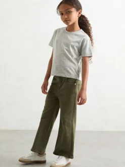 Reiss Grey Marl Blair 9-13 yrs Cotton-Blend Crew-Neck T-Shirt