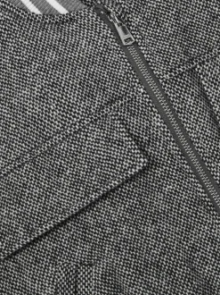 Reiss Grey Tahlia 9-13 yrs Wool-Blend Padded Bomber Jacket