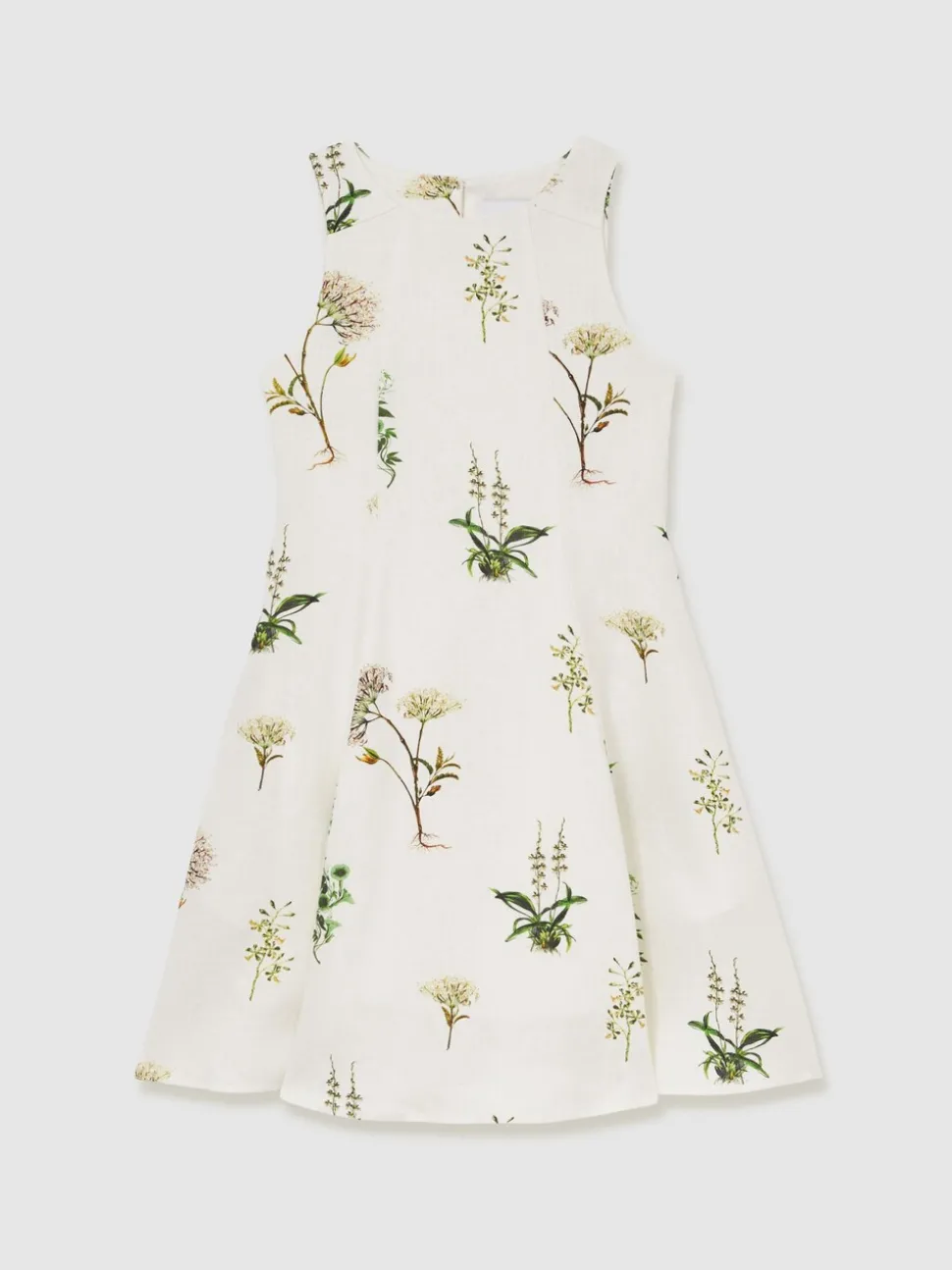 Reiss Ivory Elise 9-13 yrs Reiss | NYBG Linen Floral Flared Dress