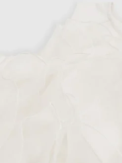 Reiss Ivory Ellenora 9-13 yrs Ruffle-Detail Organza Dress