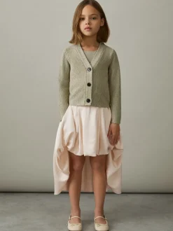 Reiss Ivory Mali 4-9 yrs High-Low Puffball Skirt