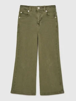 Reiss Khaki Clea 3-9 yrs Straight-Leg Mid-Rise Jeans