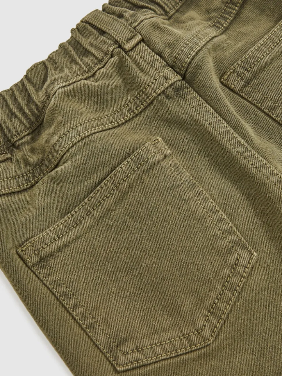 Reiss Khaki Clea 9-13 yrs Straight-Leg Mid-Rise Jeans