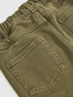 Reiss Khaki Clea 13-14 yrs Straight-Leg Mid-Rise Jeans
