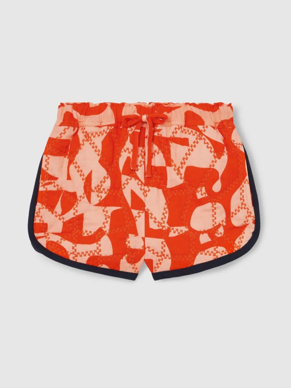 Reiss Multi Josanna 13-14 yrs Cotton Graphic-Print Quilted Shorts