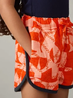 Reiss Multi Josanna 13-14 yrs Cotton Graphic-Print Quilted Shorts