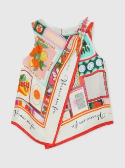 Reiss Multi Tia 9-13 yrs SmileyWorld | Reiss Motif Print Top