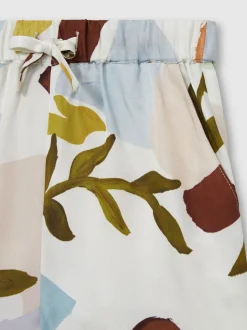 Reiss Multi Tommi Printed Drawstring-Waist Shorts