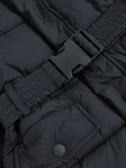 Reiss Navy Alys 9-13 yrs Longline Hooded Puffer Coat