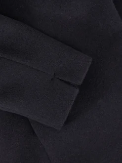 Reiss Navy Kia 9-13 yrs Wool-Blend Funnel-Neck Coat