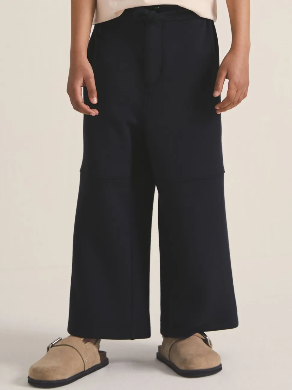 Reiss Navy Lenny 4-9 yrs Reiss | Les 100 Ciels Wide-Leg Joggers