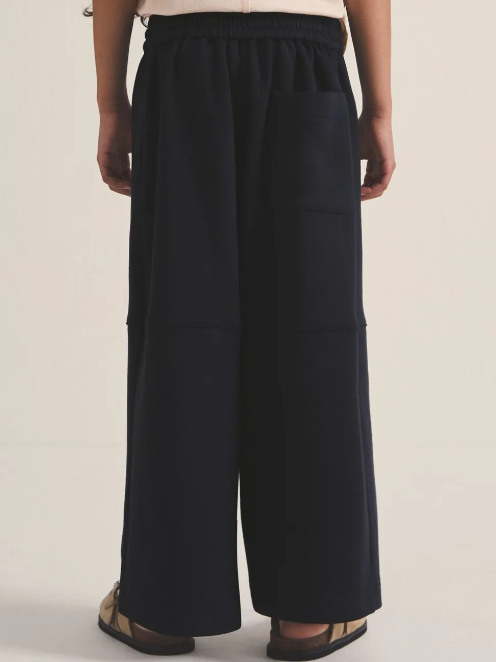 Reiss Navy Lenny 4-9 yrs Reiss | Les 100 Ciels Wide-Leg Joggers