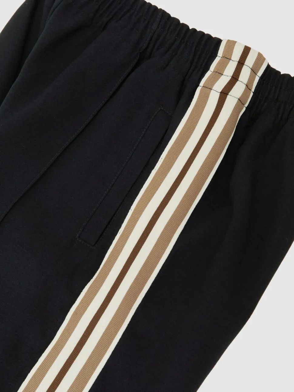 Reiss Navy Robyn 13-14 yrs Cotton Blend Side Stripe Trousers