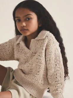 Reiss Neutral Hunter 9-13 yrs Reiss | 100 Ciels Bouclé Jumper