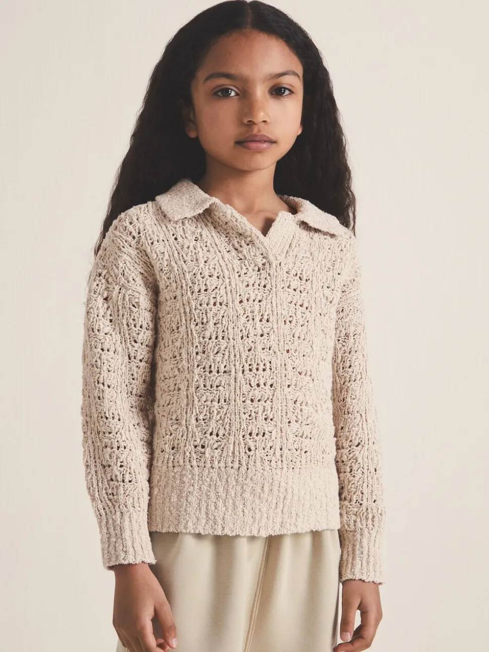 Reiss Neutral Hunter 9-13 yrs Reiss | 100 Ciels Bouclé Jumper