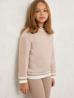 Reiss Neutral Jannie 13-14 yrs Oversize Sweatshirt and Leggings Set