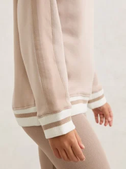 Reiss Neutral Jannie 13-14 yrs Oversize Sweatshirt and Leggings Set