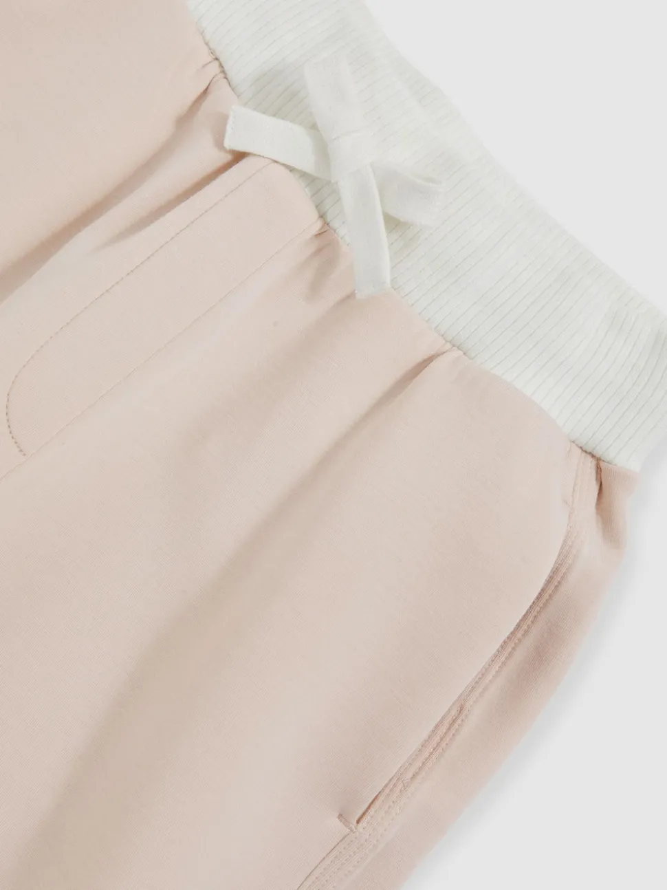 Reiss Neutral Laney 9-13 yrs Premium Interlock Wide-Leg Joggers