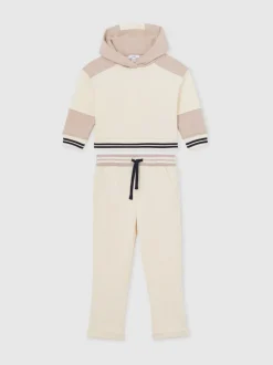 Reiss Neutral Pia 9-13 yrs Cotton-Blend Hoodie and Joggers Set